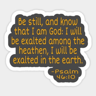 Psalm 46:10 Sticker